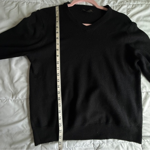 Ethan Pierce 100% Extra Fine Merino Wool Sweater Black Size XL - Picture 6 of 6
